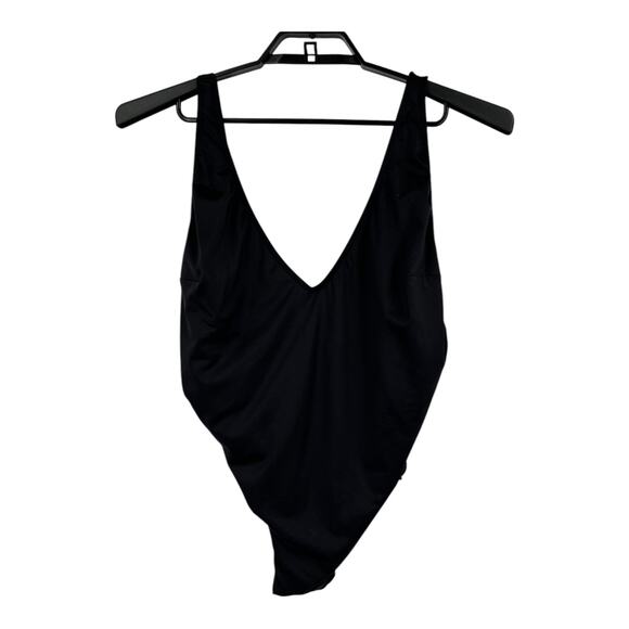 Good American bathing suit Shine Cinch plunging cheeky one piece size 6 (3X) - Picture 1 of 6